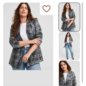 Torrid Sequin Button Front Blazer